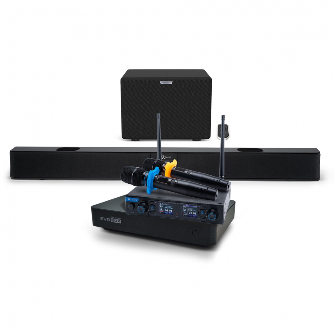 Hi-End караоке-система EVOBOX Premium + EvoSoundBar (саундбар с караоке) в Саратове