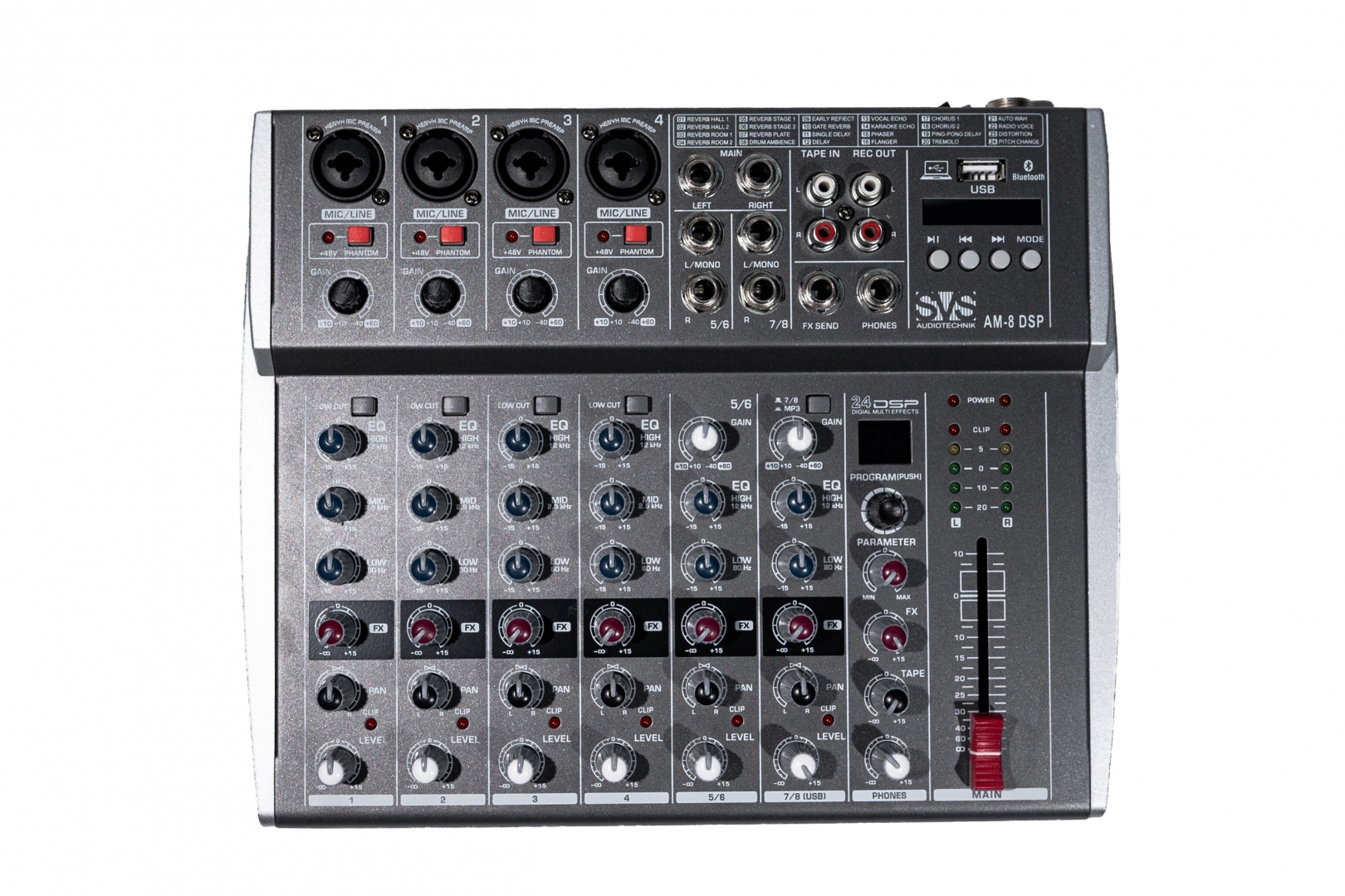 SVS Audiotechnik mixers AM-8 DSP Микшерный пульт аналоговый, 8-канальный в Саратове